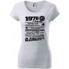 1976 v kocke - Dámske tričko Pure - M ( Svetlosivý melír )