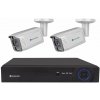 Securia Pro IP 2 kamerový systém 6MPx, NVR2CHV6S-W smart, biely, kov Nahrávanie: 2TB disk