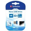 Verbatim USB flash disk, USB 3.0, 32GB, Nano, Store N Stay, modrý, 98710, USB A