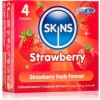 Skins Strawberry kondómy 4 ks