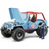 Bruder modré auto jeep s řidičem