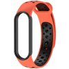 Xiaomi Mi Band 5 opasok na ruku športový remienok silikón oranžový/čierny