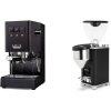Gaggia New Classic E24 BC, black + Rocket Espresso GIANNINO, black/chrome