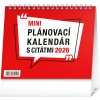 NOTIQUE Stolový kalendár Plánovací s citátmi 2026, 16,5 x 13 cm