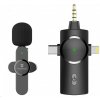 Bezdrôtový mikrofón Viking s klipom M360, USB-C / Lightning / 3,5 mm jack VM3603IN1