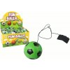 Lean Toys Futbalová lopta na gumičke – zelená 6cm