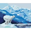 Zuty – Maľovanie Podľa Čísel – Ľadový Medveď A Ľadovce (D. Rusty Rust), 40 × 50 cm, Plátno 8596530163848
