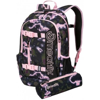 Meatfly batoh Basejumper storm Camo Pink