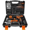 Súprava 12V AKU vŕtačky a domáceho náradia (109ks)