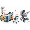 Set kočík a obchod s chladničkou kufrík Cybex Landau 3v1 Priam Corolle s elektronickým skenerom pokladňou a váhou