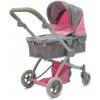 Kočík pre bábiky 2v1 Baby Mix Sophie pink-grey