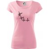 EKG bouldering - Dámske tričko Pure - S ( Ružová )