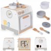 Drevená edukačná kocka - kuchynka s príslušenstvom