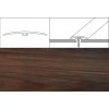 Narážacie lišty na plynulé vyrovnanie podlahových rozdielov, šírka 5 x 270 cm - Orech incanto + cena za 1 ks