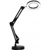 Platinet stolná LED lampa Magnify 10W stmievateľná s lupou, čierna, PLADLL11N