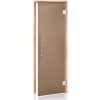 Dveře do sauny PREMIUM 7X20 BRONZ MATNÝ OSIKA