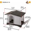 Ferplast Dogvilla 110 plastová búda 111 x 84 x 79 cm