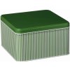 Ib Laursen Plechový box s vekom Green Stripes Large