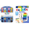 Vodové farby 24 ks-CARIOCA + Temperové farby Carioca 10 ml 7 ks + paleta + štetec zdarma