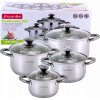 Súprava hrncov Kamille nerezová oceľ 8 ks .