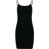 Build Your Brand dámske šaty na ramienka BY313 Black