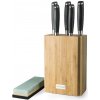 Sada nožov G21 Gourmet Damascus v bambusovombloku, 5 kusov + brúsny kameň