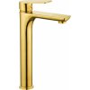 Mexen Alfa, vysoká umývadlová batéria, zlatá, 745710-50