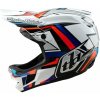 Troy Lee Designs TLD PRILBA D4 KOMPOZITNÉ RÁMY BIELA / STRIEBORNÁ XS Veľkosť: XL