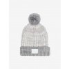 Under Armour Girls Shimmer Pom Beanie Ivory Steel Silver