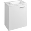 Aqualine ZOJA skrinka s keramickým umývadlom 40x22 cm, biela 51049A-01 51049A-01