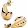 Furiosa Elegantné pozlátené náušnice Teardrop SE-CLAWEARING-G