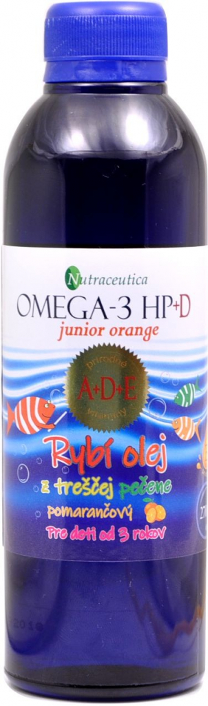 Nutraceutica Rybí olej Omega-3 HP+D z treščej pečene junior pomaranč 270 ml  od 11,9 € - Heureka.sk
