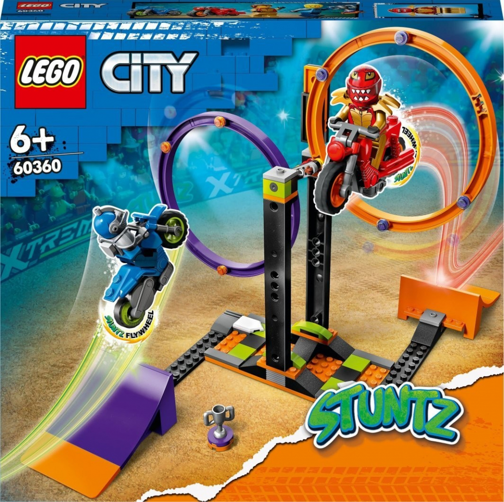 LEGO® City 60360 Kaskadérska výzva s rotujúcimi kruhmi