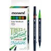 Monami color sada popisovačov na kaligrafiu a ilustrácie Twin Brush Forest set 6ks