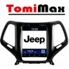 TomiMax Jeep Cherokee 2015 TESLA style Android 14 autorádio s WIFI, GPS, USB, BT HW výbava: 4 Core 2GB+16GB PX HIGH