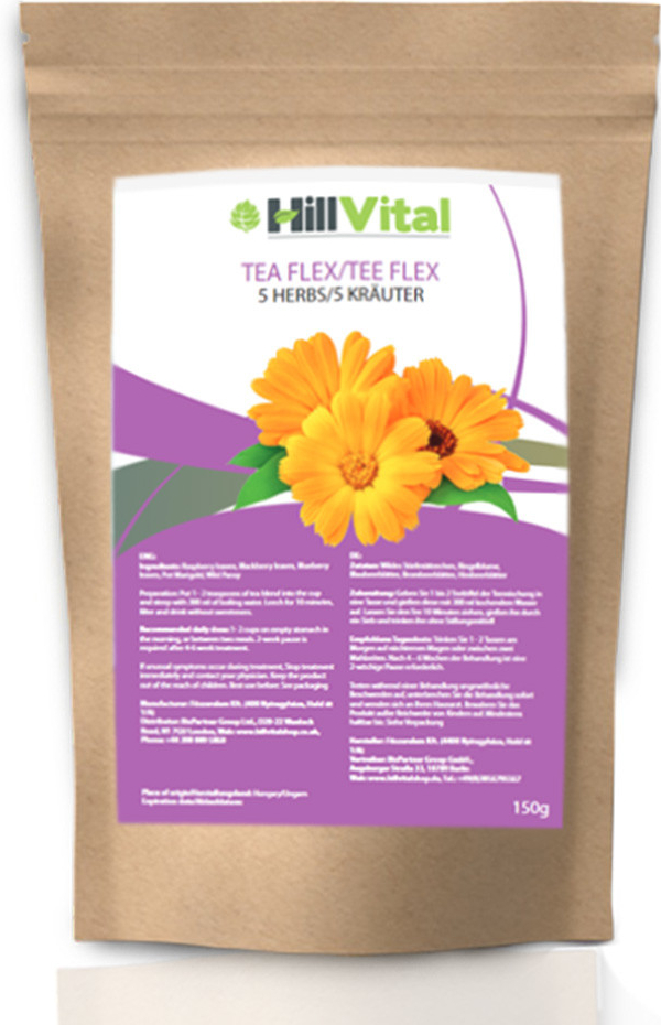 HillVital čaj Flex liečba kŕčových žíl bylinkami 150 g