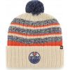 47 Brand Pánska zimná čiapka Edmonton Oilers Tavern 47 Cuff Knit Natural