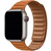 eses Prémiový magnetický loop remienok z pravej kože pre Apple Watch 42 mm/44 mm/45 mm/46 mm/49 mm Farba: zlatá hnedá