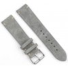 BStrap Suede Leather remienok na Garmin Vivoactive 5, gray