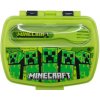 Svačinový box Minecraft Creeper s příborem