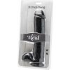 ToyJoy Get Real 11 Inch čierne veľké dildo s prísavkou a semenníkmi 28,5 x 6,2 cm