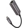 AXAGON ADE-TRC, USB-C 3.2 Gen 1 - Gigabit Ethernet síťová karta, auto instal, titanově šedá