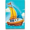 Vymalujsisam.sk Diamantové maľovanie - Loďka pre deti Veľkosť: 20x30cm, Rám: Na plastovej doske, Diamanty: Hranaté
