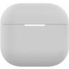 AppleKing ochranný silikónový obal pre AirPods 4 - svetlo šedý - možnosť vrátiť tovar ZADARMO do 30tich dní
