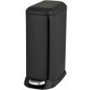 Matne čierny pedálový oceľový odpadkový kôš 20 l Design – Wenko