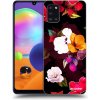 Picasee silikónový čierny obal pre Samsung Galaxy A31 A315F - Flowers and Berries
