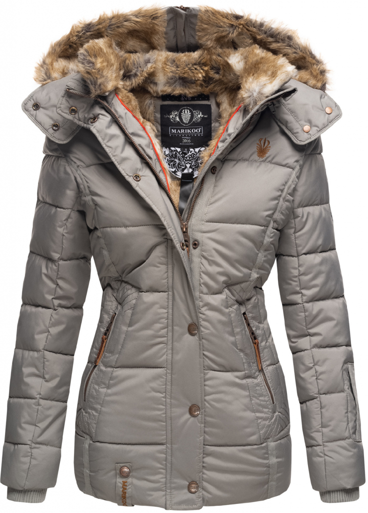 Nekoo Marikoo dámska zimná bunda s kapucňou Grey od 79 € - Heureka.sk