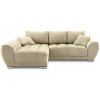 Windsor & Co Sofas so zamatovým poťahom Nuage ľavý roh Béžová