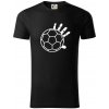 Hádzaná lopta ruka - Tričko z organickej bavlny - M ( Čierna )