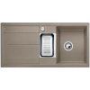 Blanco Metra 6 - Silgranitový drez, 100x50 cm, s ovládaním odtoku, tartufo 517354